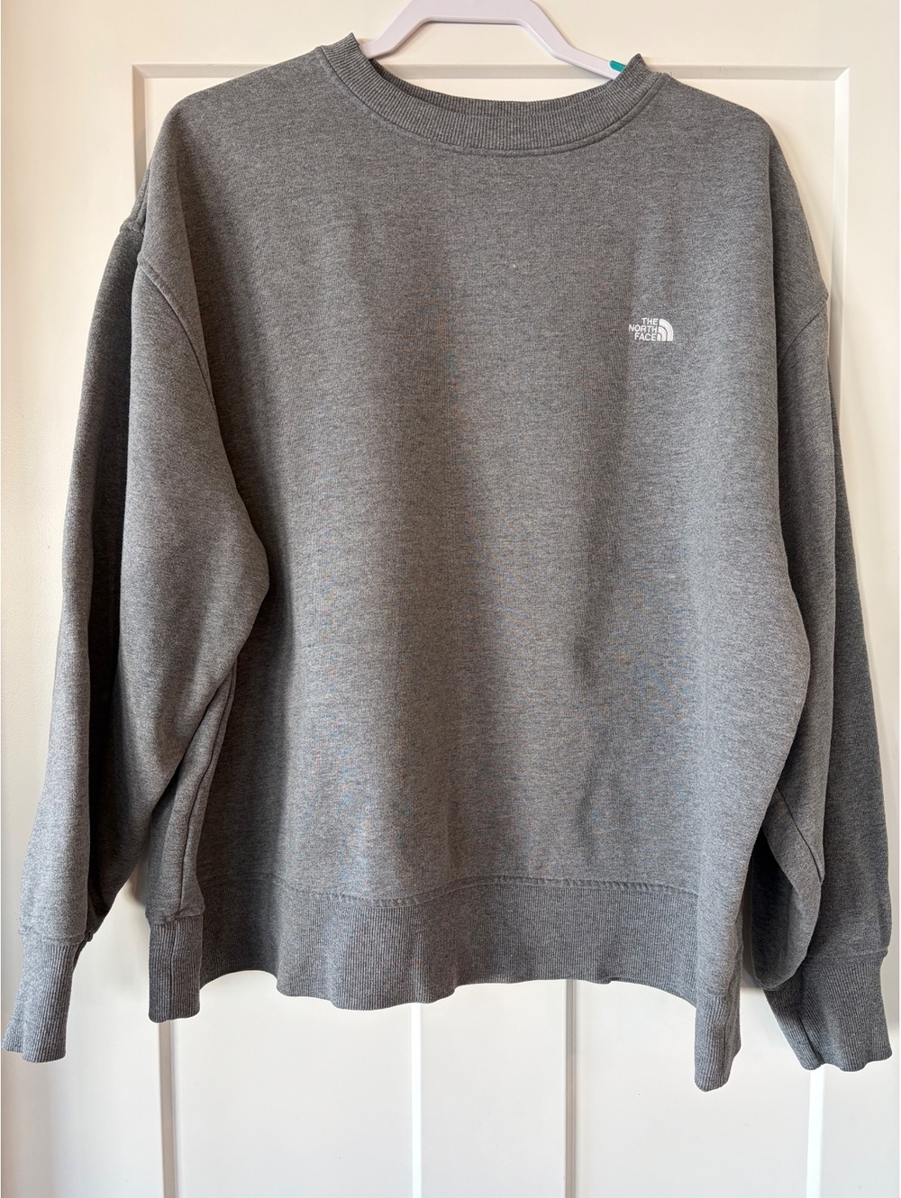 The North Face Grey Crewneck Sweatshirt — Women's, Size L